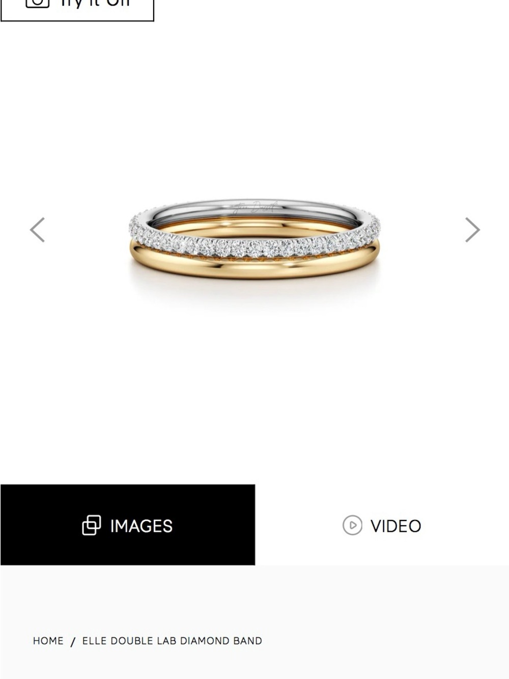 Elle Dubb lad diamond ring
